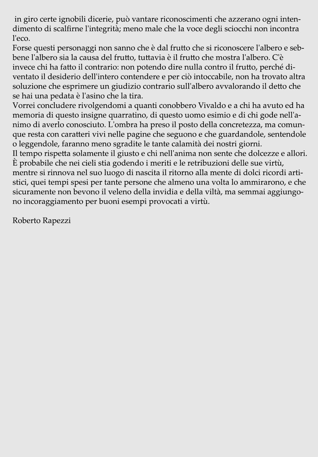 Elogio a Vivaldo - Rapezzi pt.4