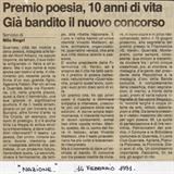 Premio poesia, 10 anni di vita