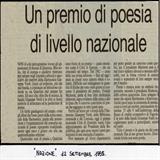 Un premio poesia di livello Nazionale