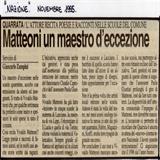 Matteoni un maestro d'eccezione